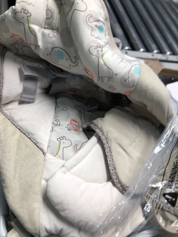 Photo 1 of Ingenuity Soothe 'n Delight 6-Speed Compact Portable Baby Swing with Music and Bar, Folds for Easy Travel - Cozy Kingdom