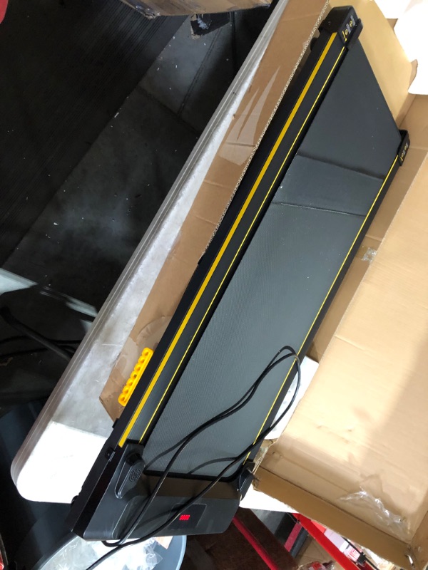 Photo 6 of ***USED - NOT FUNCTIONAL - GIVES OFF ERROR CODE - UNABLE TO TROUBLESHOOT***
UREVO Walking Pad, Under Desk Treadmill, Portable Treadmills for Home/Office, Walking Pad Treadmill with Remote Control, LED Display Yellow