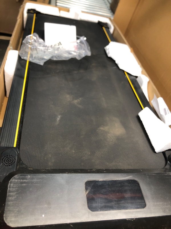 Photo 1 of ****READ NOTES****
UREVO Walking Pad, Under Desk Treadmill, Portable Treadmills for Home/Office, Walking Pad Treadmill with Remote Control, LED Display Yellow