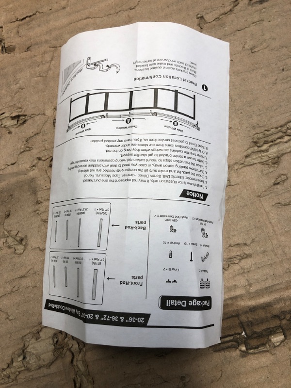 Photo 2 of ***MISSING RODS*** 
***WHATS IN THE PICS IS ALL THERE IS****
1 Inch Double Bay Window Curtain Rods,36-72 Inch Center Rod for window (24 to 68 Inch), 20-36 Inch Side Rods for windows (16-32 Inch), Antique Silver, End Cap Finials Antque Silver 36-72"