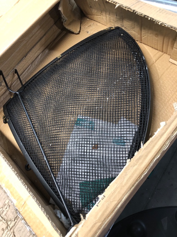 Photo 2 of ***USED - LIKELY MISSING PARTS - UNABLE TO VERIFY FUNCTIONALITY***
YITAHOME Heavy-Duty Fire Pit Spark Screen with Handle and Poker, Metal Fire Pit Cover for 30-Inch Round Outdoor Fire Pits Fire Pit Spark Screens 30"