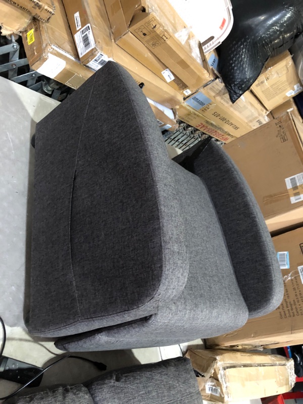 Photo 5 of ***MASSAGE FUNCTION DOESN'T WORK - SEE COMMENTS***
Sweetcrispy Recliner Chair for Adults, Massage Fabric Small Recliner Home Theater Seating with Lumbar Support, Adjustable Modern Reclining Chair with Padded Seat Backrest for Living Room (Deep Grey)