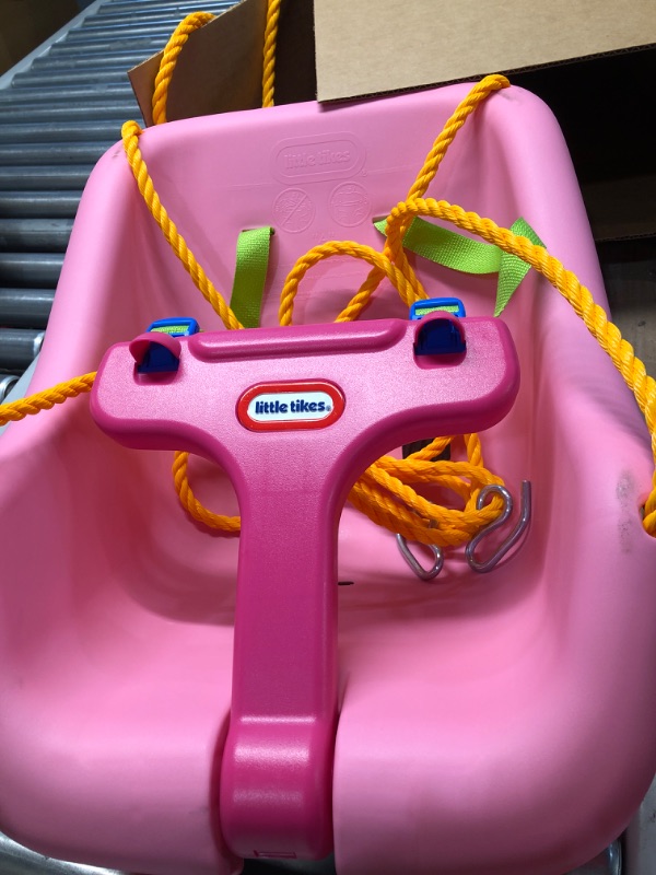 Photo 3 of **READ NOTES**
Little Tikes Snug 'n Secure Pink Swing with Adjustable Straps, Ages 9 Months - 4 Years