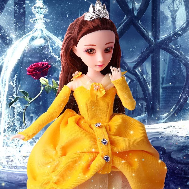 Photo 1 of Fashion Princess Dolls Shimmer Belle Doll with Skirt and Accessories