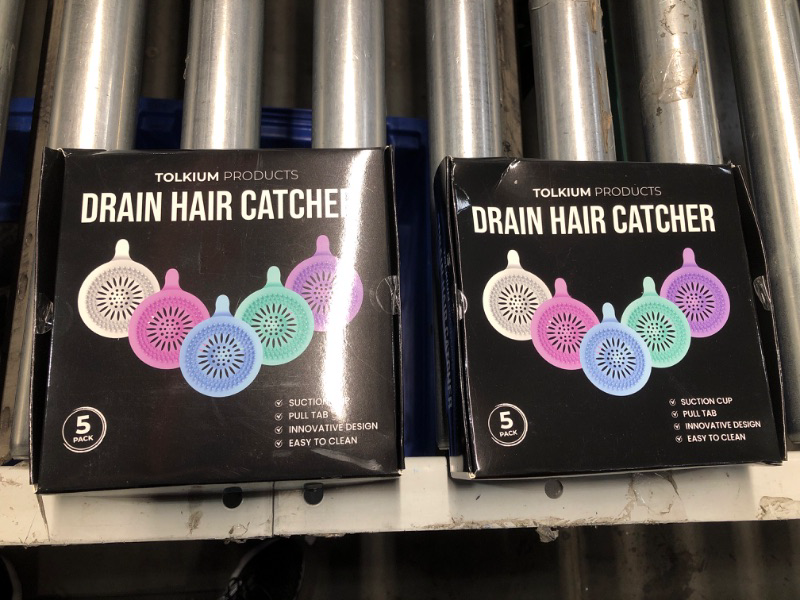 Photo 1 of ***NON-REFUNDABLE (2 PACK) BUNDLE***
Vibrant Drain Hair Catcher 5-Pack - Durable Silicone Like Shower Drain Cover 