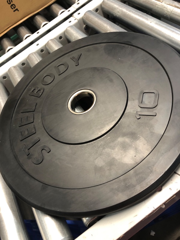 Photo 2 of [READ NOTES]
Steelbody Olympic Rubber Bumper Weight Plate - 10 lb.