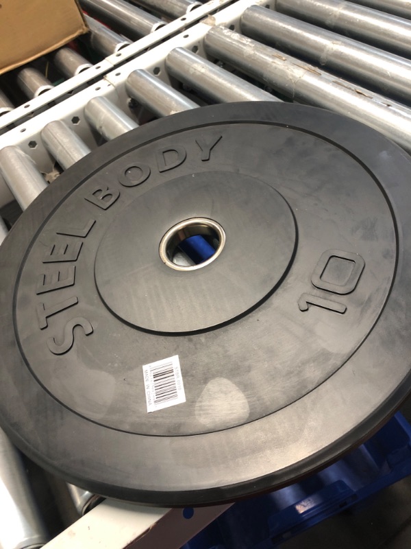 Photo 1 of [READ NOTES]
Steelbody Olympic Rubber Bumper Weight Plate - 10 lb.