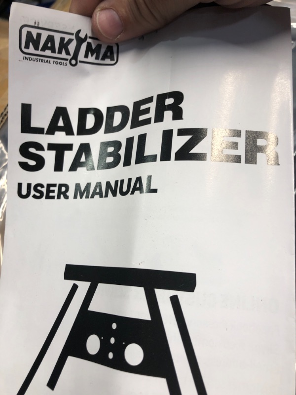 Photo 3 of Nakyma Ladder Stabilizer, Ladder Stabilizer for Roof, Wall Ladder Standoff Aviation Grade Aluminium, Adjustable Length 22-29.5" Ladder Stabilizer withstands 300 LBS Weight Rating