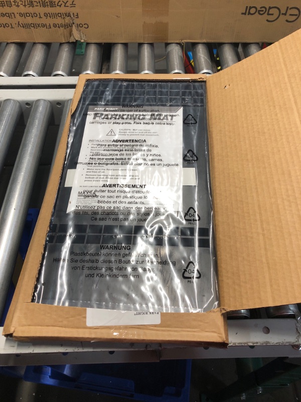 Photo 1 of Maxsa 37358-RS Park Right Perfect Parking Self Adhesive Anti-skid Parking Mat for Cars and Trucks, 2” x 11” x 21.5” Black with Reflective Strip 1-Pack Black Frustration-Free Packaging