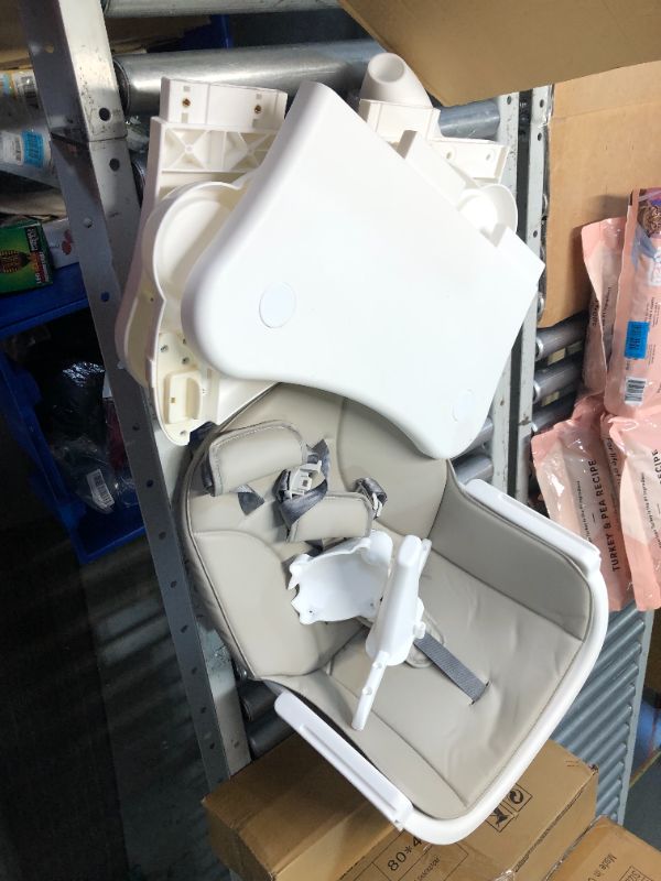 Photo 3 of ***USED - MISSING HARDWARE - UNABLE TO VERIFY FUNCTIONALITY***
HONEY JOY Baby High Chair, 5-in-1 Convertible Wooden Highchair for Babies and Toddlers/Table and Chair Set/Booster Seat/Toddler Chair with Safety Harness, 4-Position Removable Feeding Tray (Gr