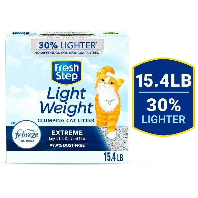 Photo 1 of ***STOCK PHOTO FOR REFERENCE ONLY***
fresh step lightweight extreme cat litter 12.5lbs