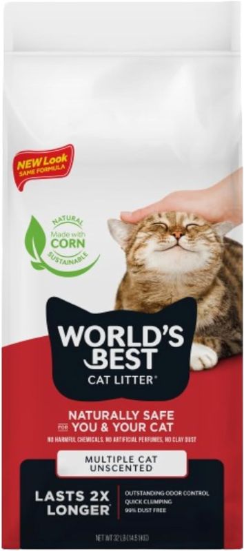 Photo 1 of (punctured)(see images) WORLD'S BEST CAT LITTER Multiple Cat Unscented