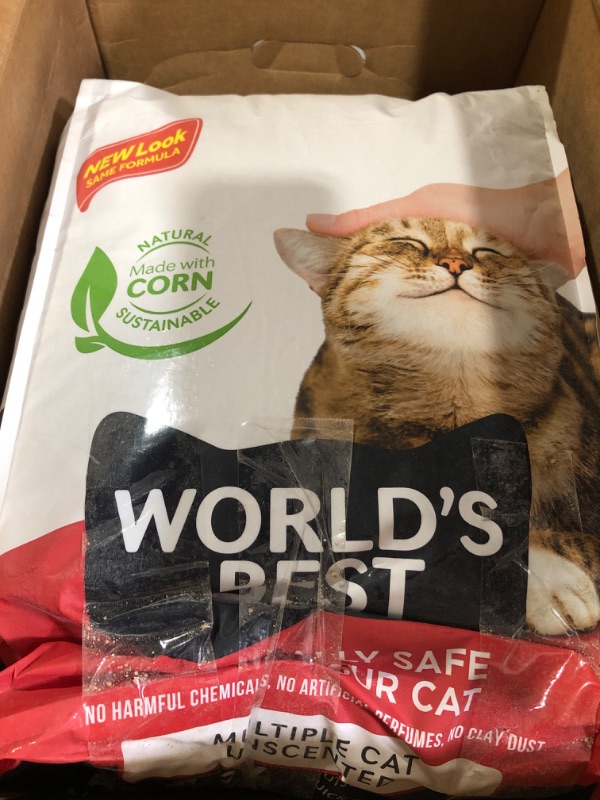 Photo 2 of (punctured)(see images) WORLD'S BEST CAT LITTER Multiple Cat Unscented