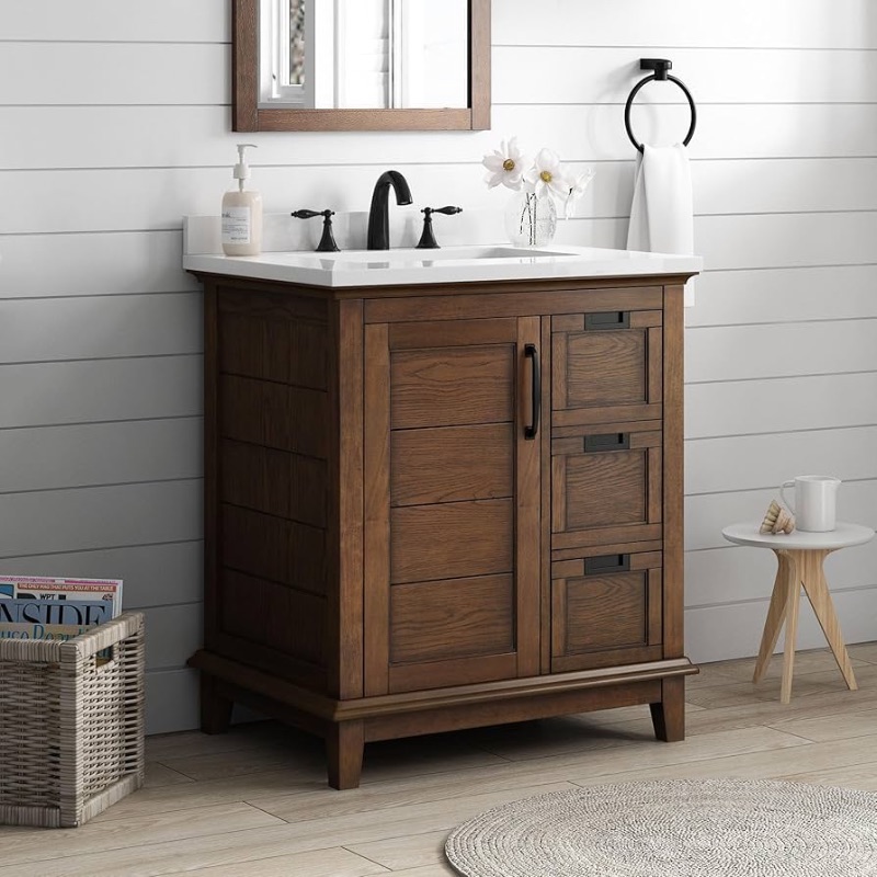 Photo 1 of ***truck or trailer [pickup***
Ove Decors Pembroke 30 in. Single Sink Bathroom Vanity, in Antique Coffee