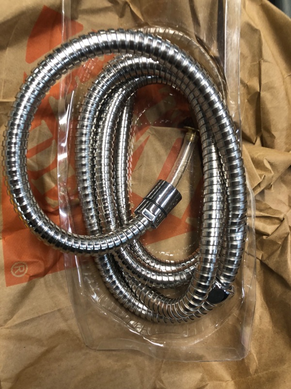 Photo 4 of Glacier Bay 86 in. Stainless Steel Replacement Shower Hose