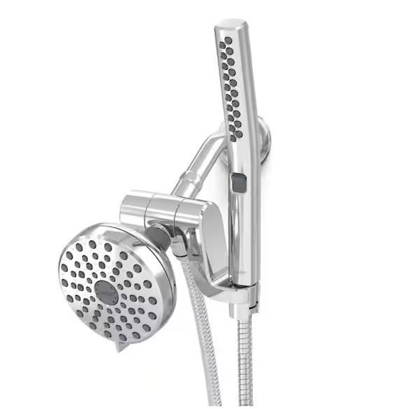 Photo 1 of **PARTS ONLY NON REFUNDABLE** **HOSE NOT INCLUDED**
12-spray 5 in. High PressureDual Shower Head and Handheld Shower Head in Chrome