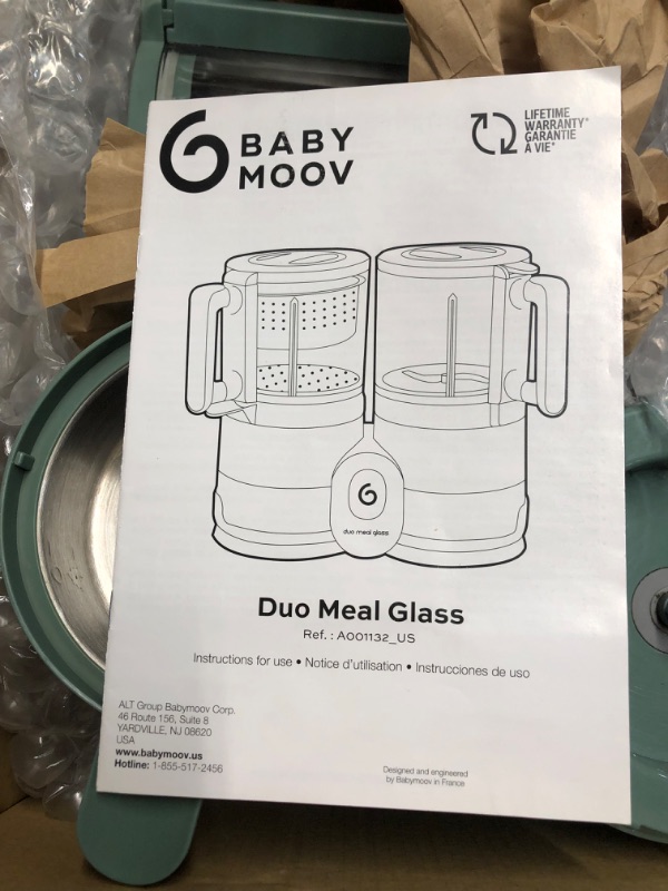 Photo 5 of Duo Meal Glass Food Maker - Baby Food Processor with Built-in Glass Steamer, Stainless Steel Basket, and Glass Blender (Over 6 Cup Capacity)