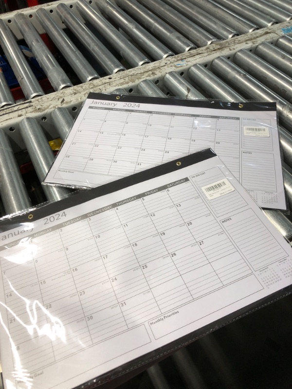 Photo 2 of **NON-REFUNABLE PACK OF 2***
Desk Calendar 2024 12 Month desk pad calendars 17" x 12"