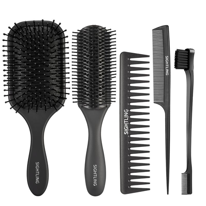 Photo 1 of ***NON-REFUNDABLE PACK OF 2***STOCK PHOTO REFERENCE ONLY ***
Hair Brushes Black-4 PC