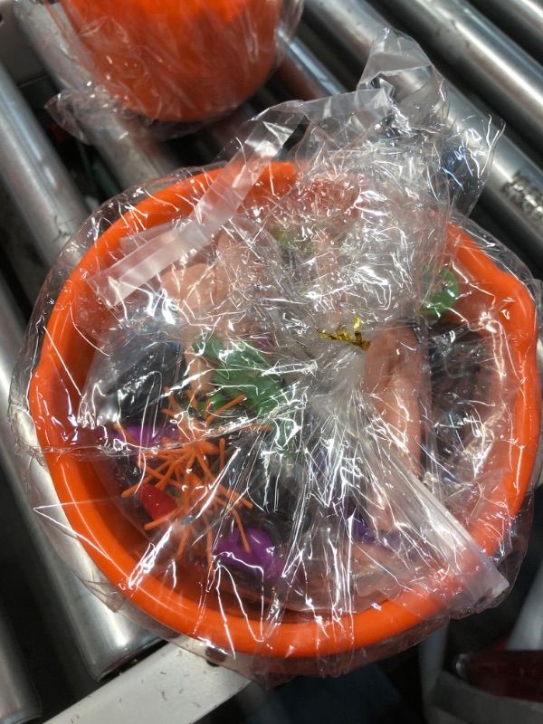 Photo 1 of 161 Pcs Halloween Trick or Treat Toys with Pumpkin Bucket