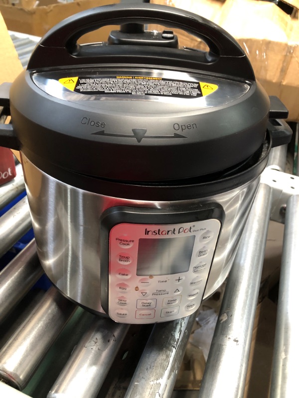 Photo 1 of (no returns) (missing a part) (parts only) Instant Pot Duo Plus 9-in-1 Electric Pressure Cooker, Slow Cooker, Rice Cooker, Steamer, Sauté, Yogurt Maker, Warmer & Sterilizer, Includes App With Over 800 Recipes, Stainless Steel, 6 Quart 6QT Duo Plus