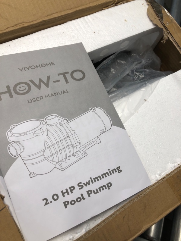 Photo 2 of VIVOHOME 2.0 HP 6800 GPH Powerful Self Primming Dual Voltage in/Above Ground Swimming Pool Pump with Strainer Basket 2.0 hp dual volt