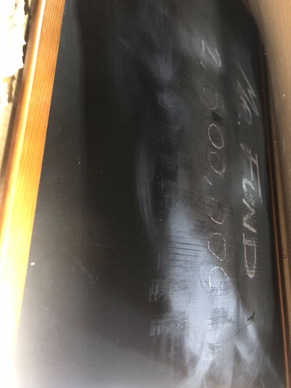 Photo 2 of Comix Magnetic Chalkboard, 24 x 36 Inches Wooden-Framed Blackboard, Hanging Chalk Board for School Office Home and Restaurant Menu 24" x 36"