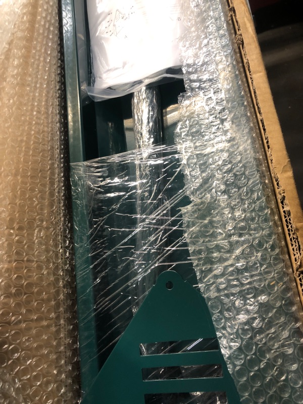 Photo 1 of Solution4Patio Galvanized Steel Chicken Feeding Trough W/Crossbar, 45" Long Heavy-Duty Large Capacity Chicken Feeder, Easy to Clean Poultry Feeder Trough, for Chickens, Ducks, Turkeys, Cyan Color