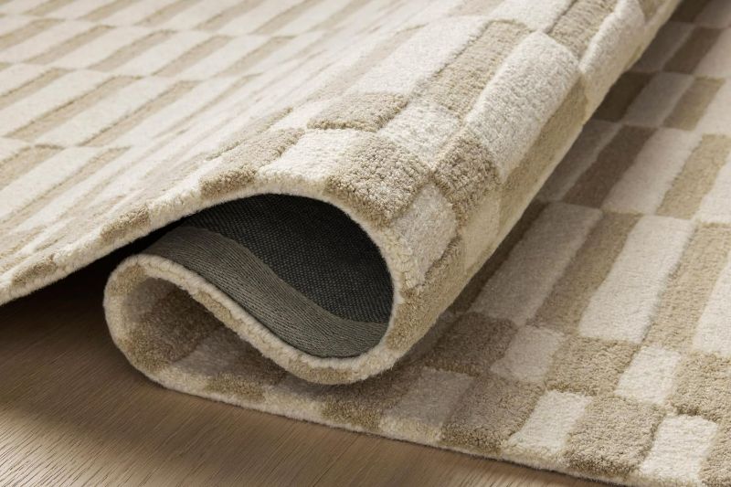 Photo 1 of (Similar to Stock Photo) Loloi Chris Loves Julia Bradley Collection BRL-02 Ivory/Beige 9'-3" x 13' Area Rug
