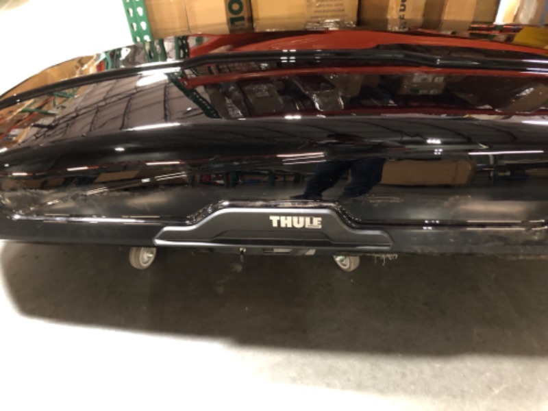 Photo 2 of (used)(see images for damage) Thule Motion XT Rooftop Cargo Carrier Xl (18 Cu Ft) Black