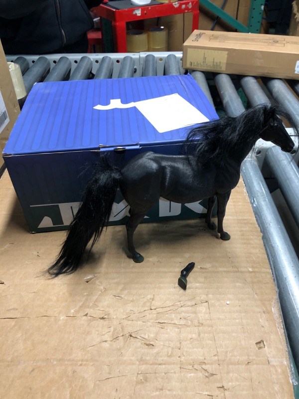 Photo 2 of ***REFERENCE PHOTO ONLY***
***MINOR DAMAGE SEE NOTES***
HiPlay JXK Collectible Horse Figure: Warmblood Horse, Expertly Hand-Painted, Lifelike, Safe Resin, 1:12 Scale Miniature Animal Figurine JXK013E