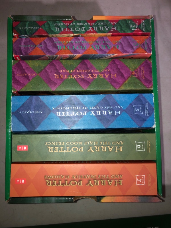 Photo 2 of 25 Year Anniversary Editon of Harry Potter Paperback Full Book Set Volumes 1-7