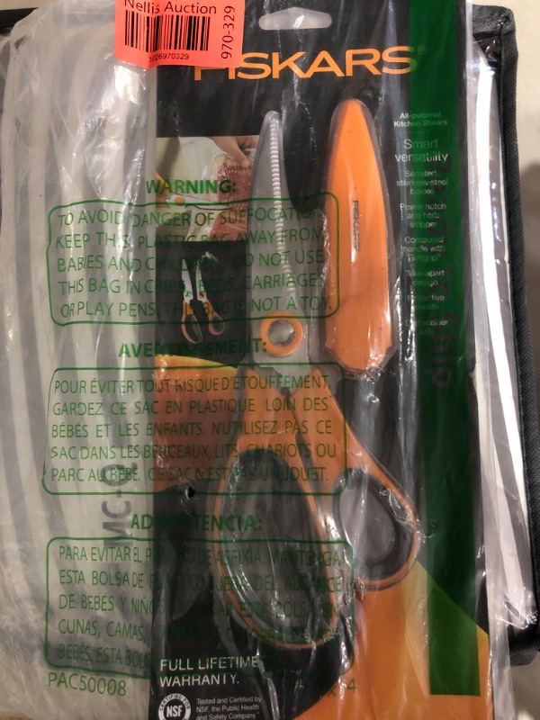 Photo 2 of (NON-REFUNDABLE) Fiskars All-purpose Kitchen Shears (8 Inch), 510041-1001,Orange