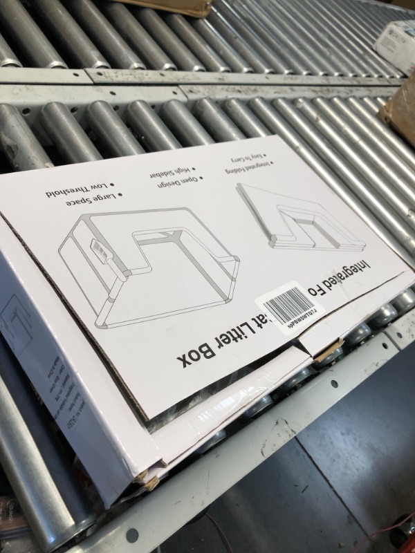 Photo 1 of JoyPlus High Side cat Litter Box, Foldable Travel Low Entry Cat Potty Pan