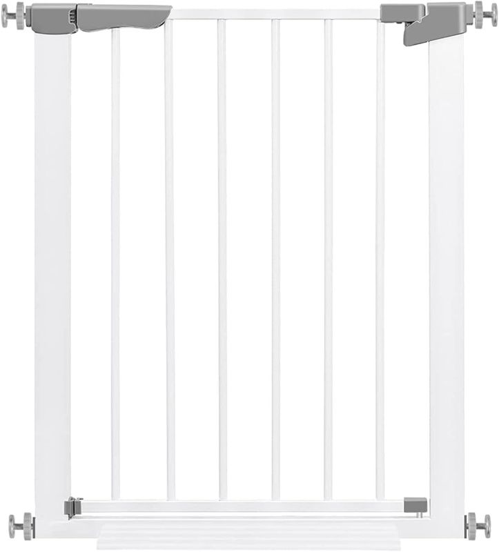 Photo 1 of Baby Gate for The House, Stairs. Dog Gates for Doorways. Auto Close Safety Baby Gate, Extra Tall and Wide Child Gate, Easy Walk Thru Durability Dog Gate, Toddler Gate.