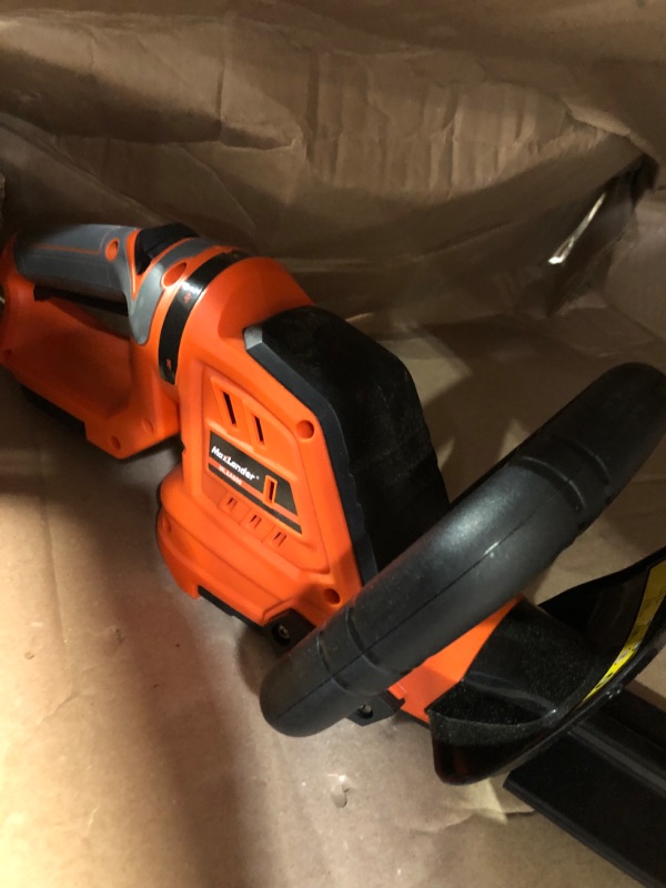 Photo 3 of **SEE NOTES** Hedge Trimmer Maxlander Hedge Trimmer Cordless with 22”Dual-Action Blade, Electric Hedge Trimmer Include 20V 2.0Ah Battery and Fast Charger