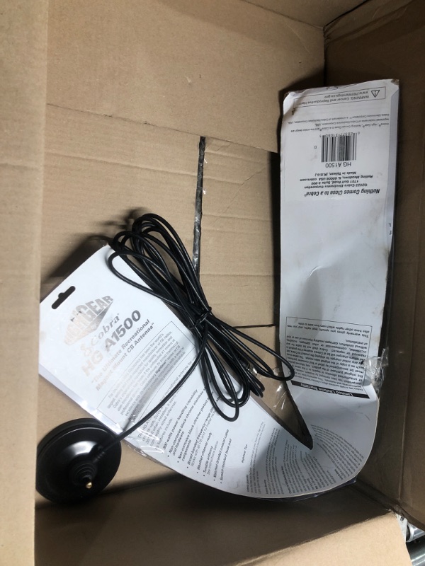 Photo 2 of Cobra HGA 1500 Hga1500 36 Inch Magnetic Mount CB Antenna Heavy Duty Magnet, for use In Cars, SUVs Recreational Vehicles 300 Watt Power Handling Capability