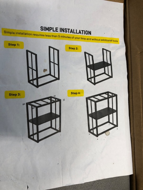 Photo 3 of **MORE THAN LIKELY MISSING PARTS**Likeem Fish Tank Stand Metal Aquarium Stand 40 Gallon Aquarium Turtle Tank 36.5" x 18.5" x 29.5"