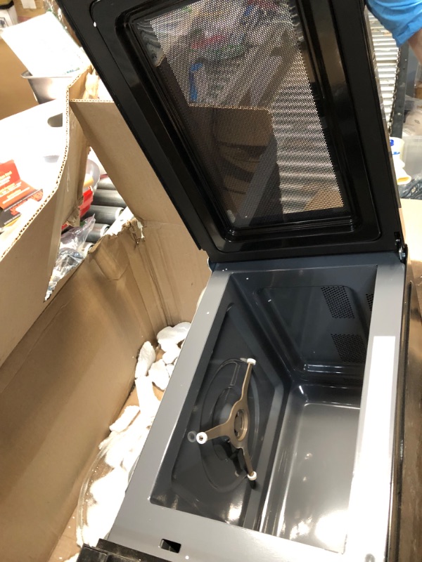 Photo 5 of **DIRTY AND SCRATCHED***SHARP ZSMC1161HB Oven with Removable 12.4" Carousel Turntable, Cubic Feet, 1000 Watt Countertop Microwave, 1.1 CuFt, Black