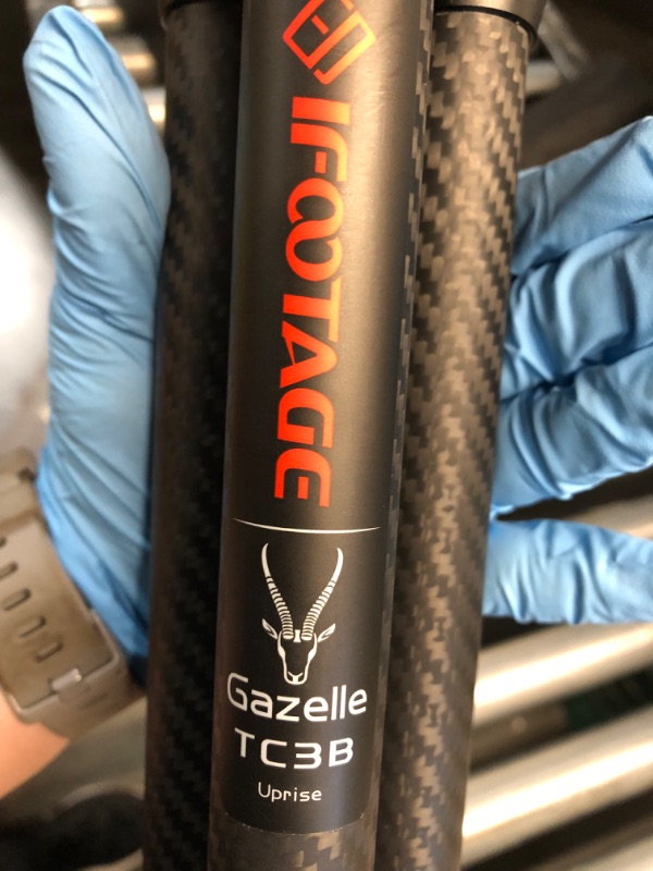 Photo 1 of IFOOTAGE Gazelle TC3B+Komodo K3 Carbon Camera Tripod with Fluid Head,Portable Travel Tripod,for Professional Photography, Content Creation, Vlogging and Video Production TC3B+K3