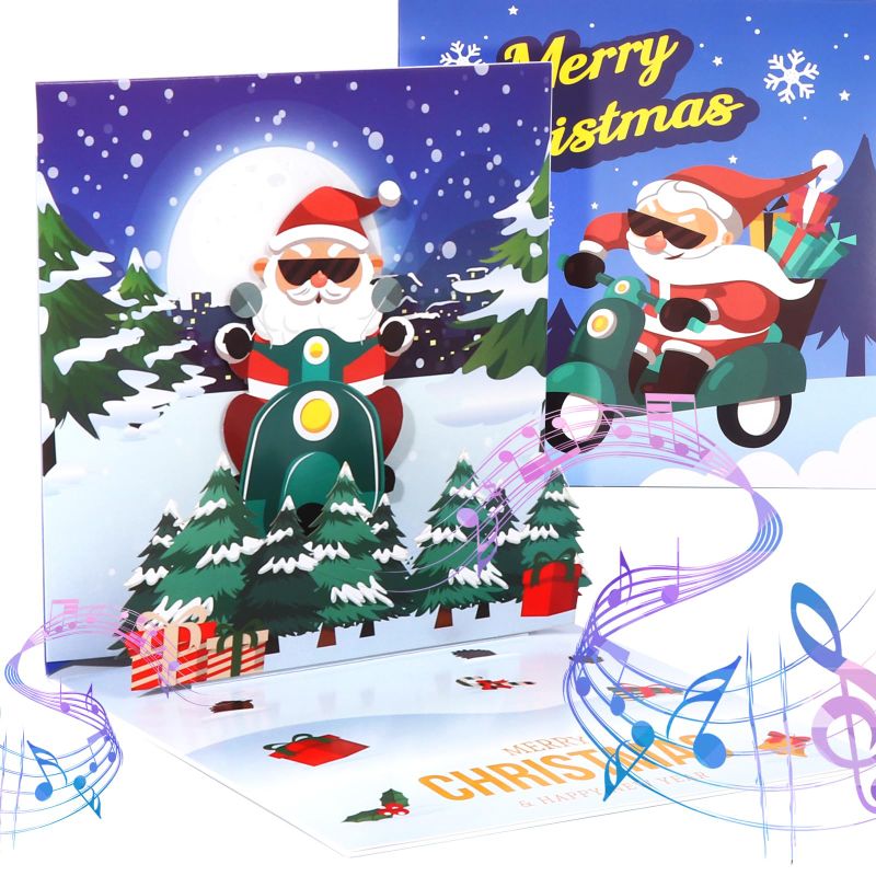 Photo 1 of **NONREFUNDABLE 2 PACK BUNDLE**
Decute Christmas Gift Cards, 3D Pop Up LED Light Postcards 