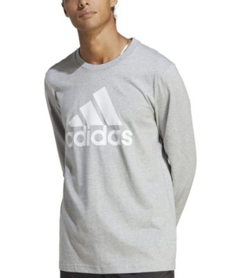 Photo 1 of adidas Men's Basic Badge of Sport Long-Sleeve Crewneck T-Shirt 3X-Large 