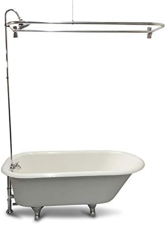 Photo 1 of **FOR PARTS (NON REFUNDABLE)**
RX2300J JUMBO Clawfoot Tub Add-a-Shower - 60” with Shower Rings - Chrome