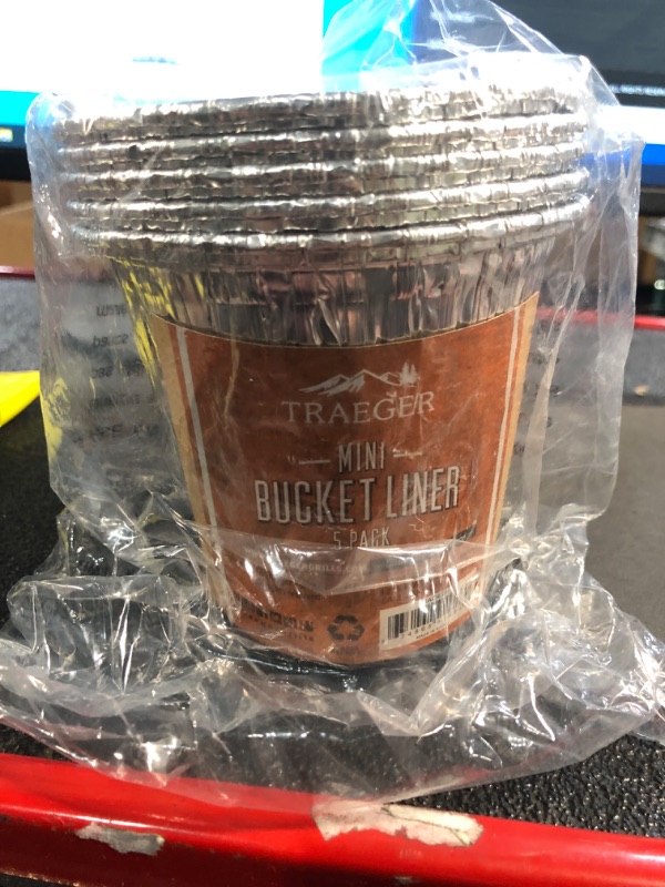 Photo 2 of **BUNDLE OF 2 (NON REFUNDABLE)**
Traeger Mini Grease Bucket Liner 5-Pack