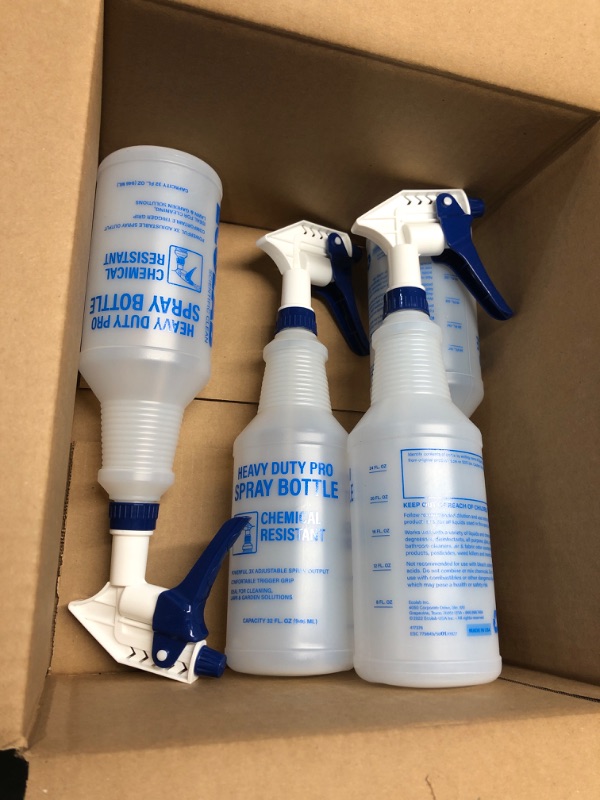 Photo 2 of **BUNDLE OF 4 (NON REFUNDABLE)**
Ecolab Heavy-Duty Pro Spray Bottle Chemical resistant (32 oz.)