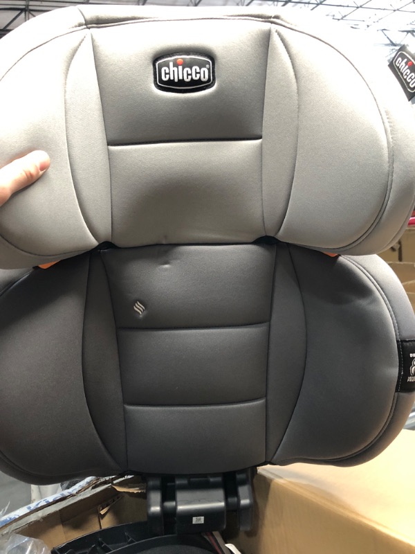 Photo 3 of Chicco KidFit ClearTex Plus 2-in-1 Belt-Positioning Booster Car Seat - Grey