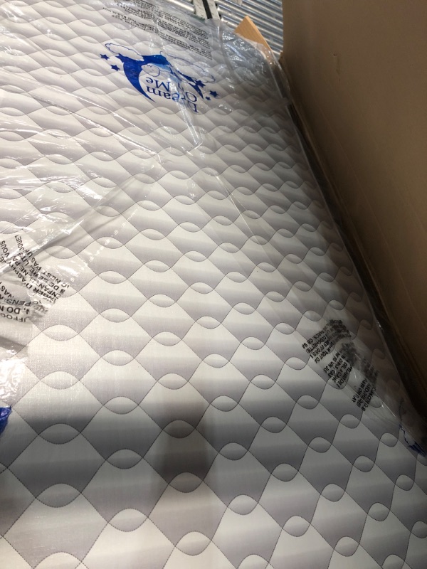 Photo 1 of **TEAR ON MATRESS COVER (SEE PHOTOS)
Dream On Me Twilight 5” 88 Coil Innerspring Crib and Toddler Mattress