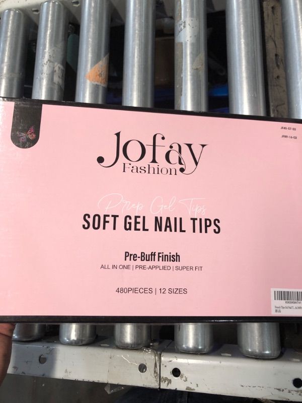 Photo 2 of French Tip Press On Nails, Jofay Fashion 240Pcs Short Square Fake Nails