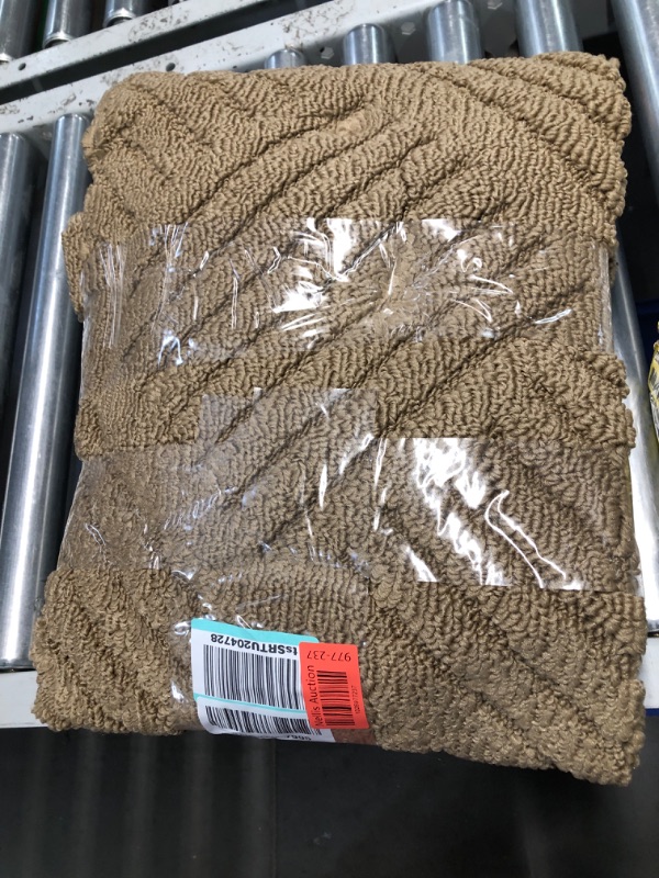 Photo 1 of JEEDOVIA Door Mat Indoor Mat, Entryway Rug Door Mats 36”x59” Non-Slip Rubber Backing, Low-Profile Entrance Rugs, Absorbent Resist Dirt Doormats Inside Floor Door Mat for Entryway,Brown Brown 36"x59"