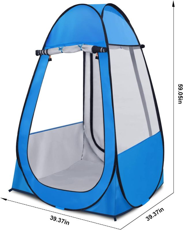 Photo 3 of (NON-REFUNDABLE) Single Pop Up Tent Pods Sports Fishing, Clear Rainproof Windproof Beach Tent for Wind and Rain in Chilly Weather?Lightweight and Sturdy, Easy Set Up, Outdoor Foldable